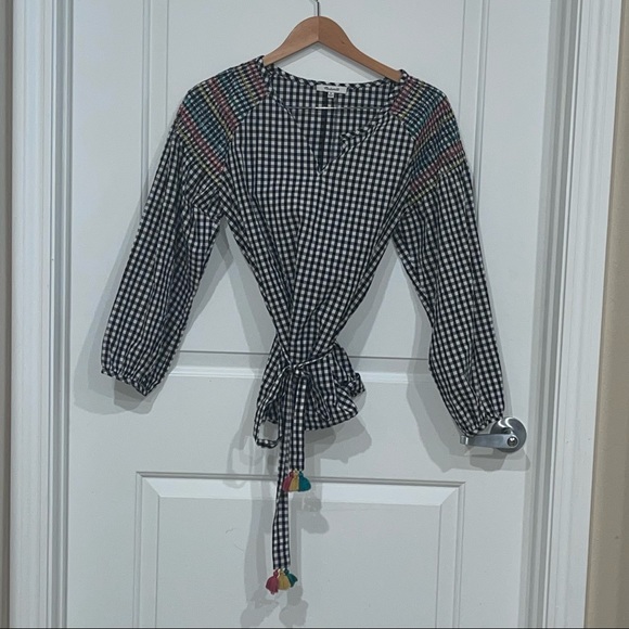 Madewell - Smocked Gingham Top - Picture 4 of 9